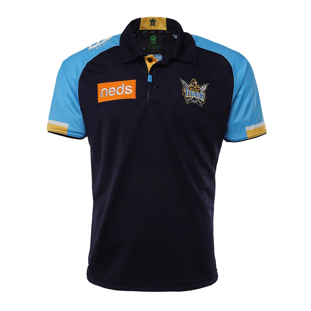 Buy 2021 North Queensland Cowboys NRL Media Polo Shirt - Mens