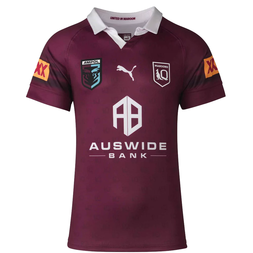 Men's BRONCOS INDIGENOUS REPLICA JERSEY, Maroon, Mens NRL Clothing